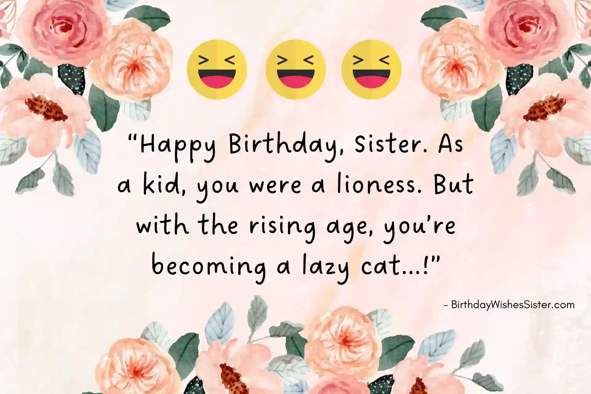 Funny Happy Birthday Sister Images