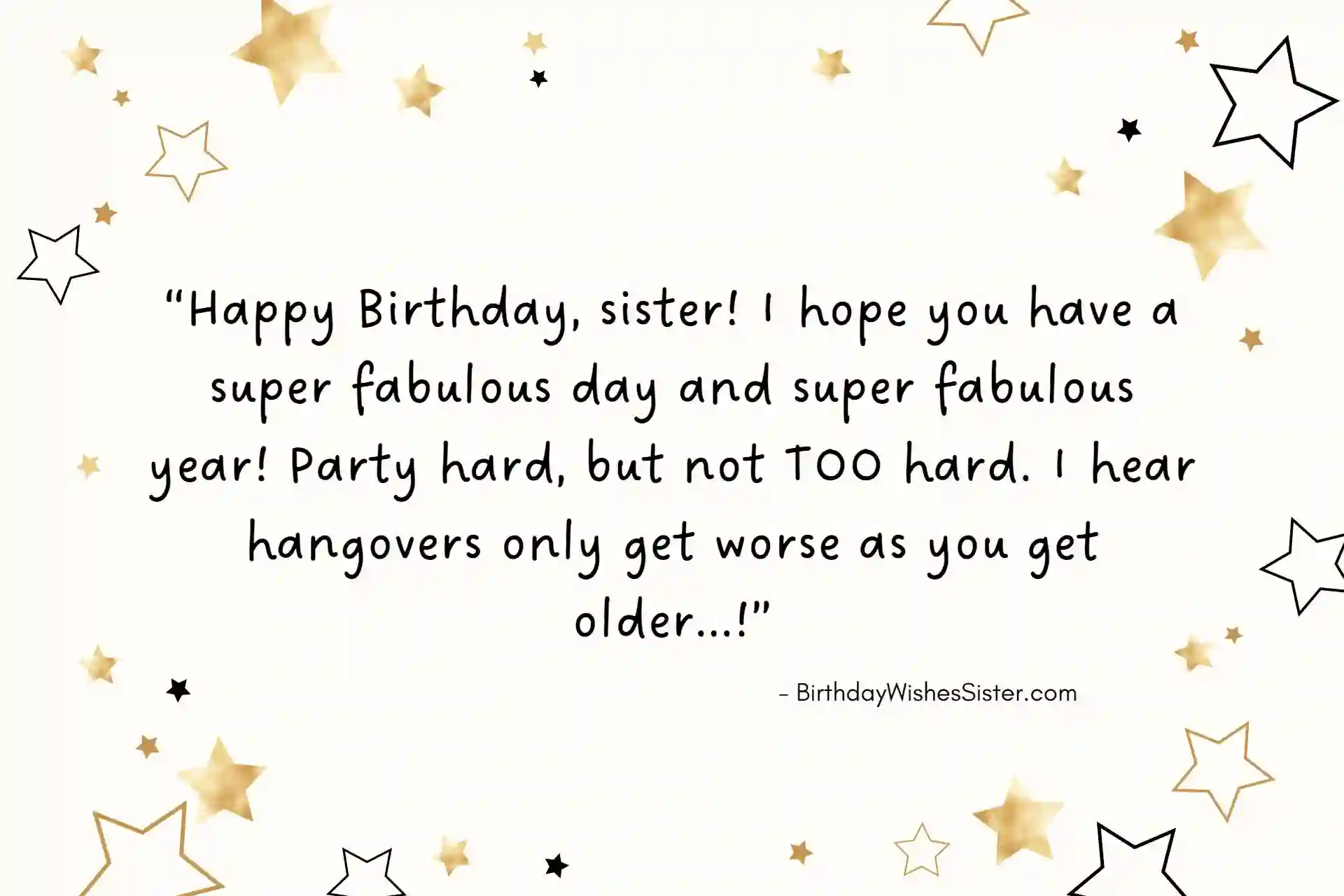 Happy Birthday Sister Funny