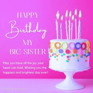 Big Sister Birthday Wishes Images