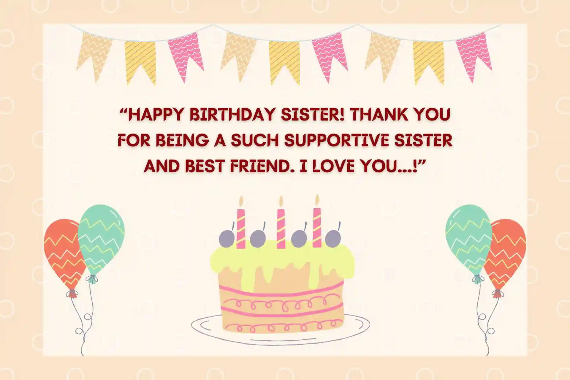 Sister Birthday Card Messages, Birthday Message For Sister