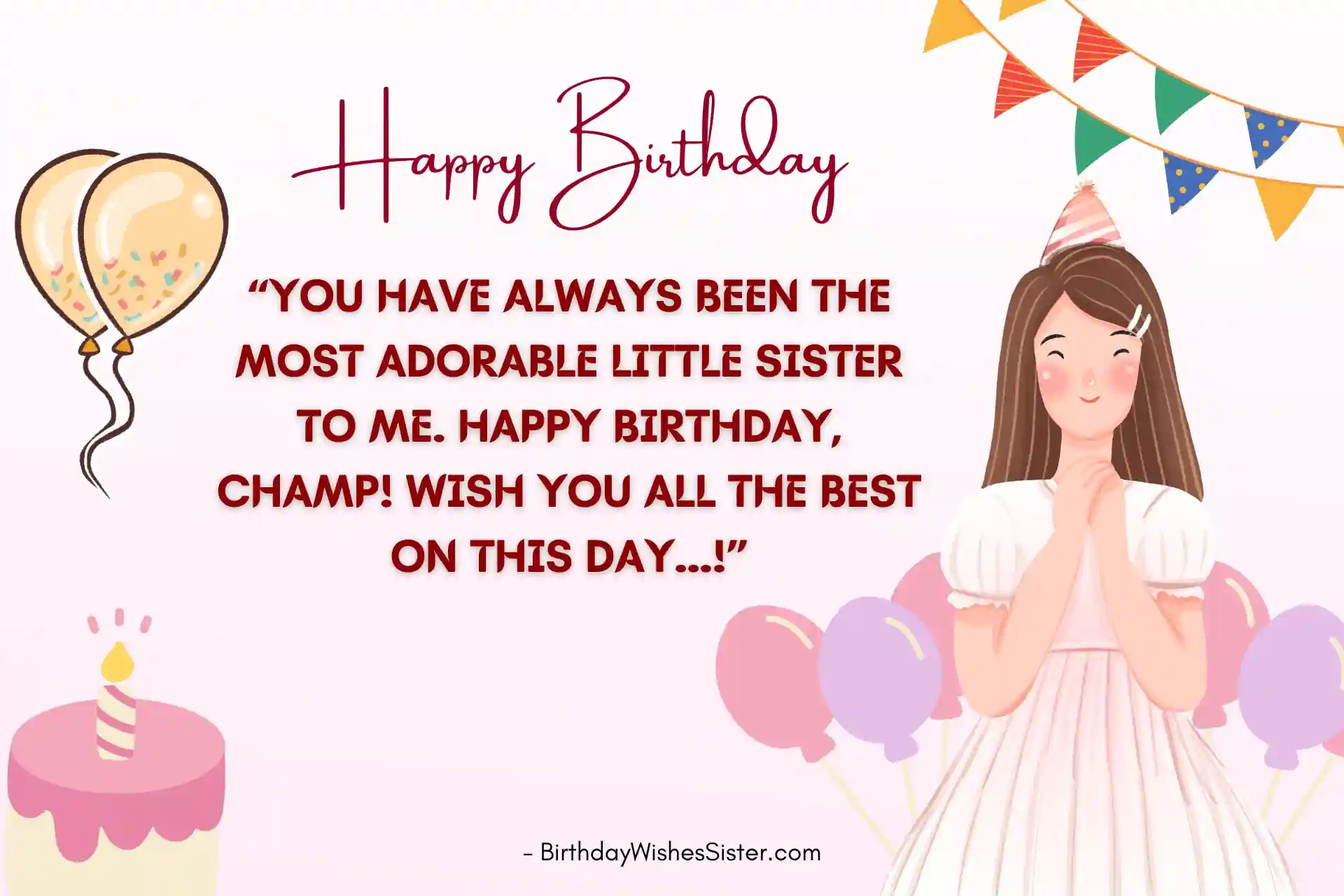 Birthday Wishes Quotes For Little Sister