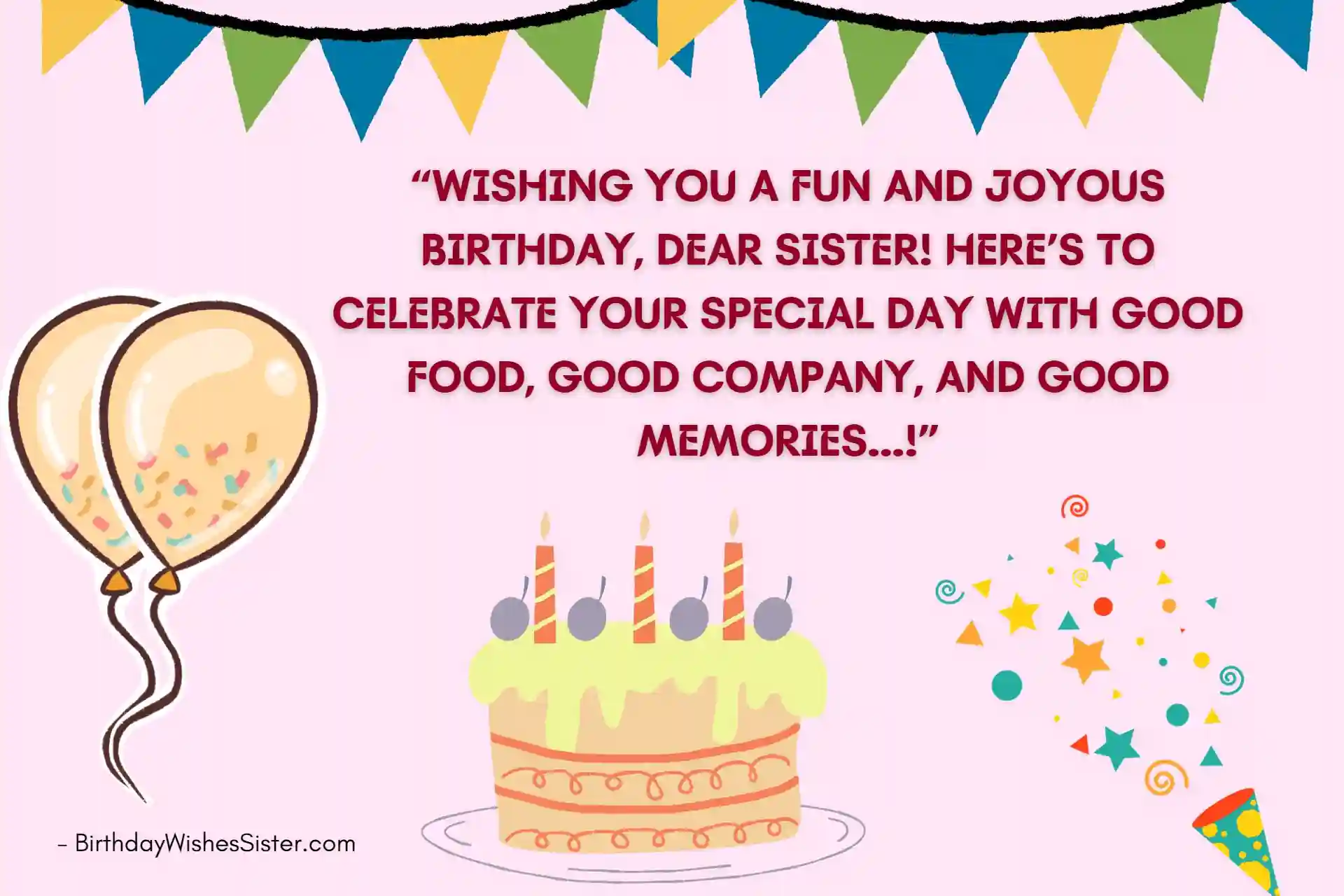 Birthday Wishes Quotes For Sister
