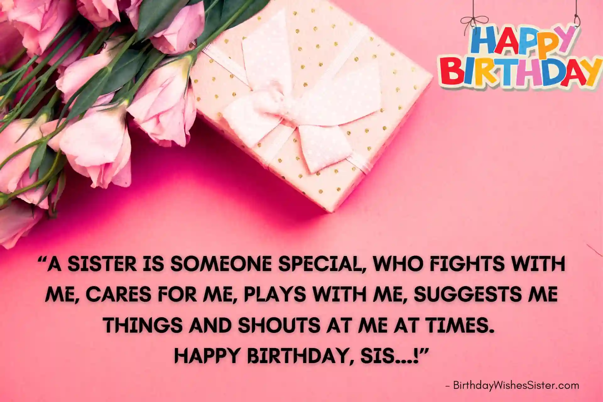 Birthday Message For Sister, Heart Touching Birthday Message For Sister