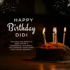 Happy Birthday Images Didi, Birthday Wishes For Sister