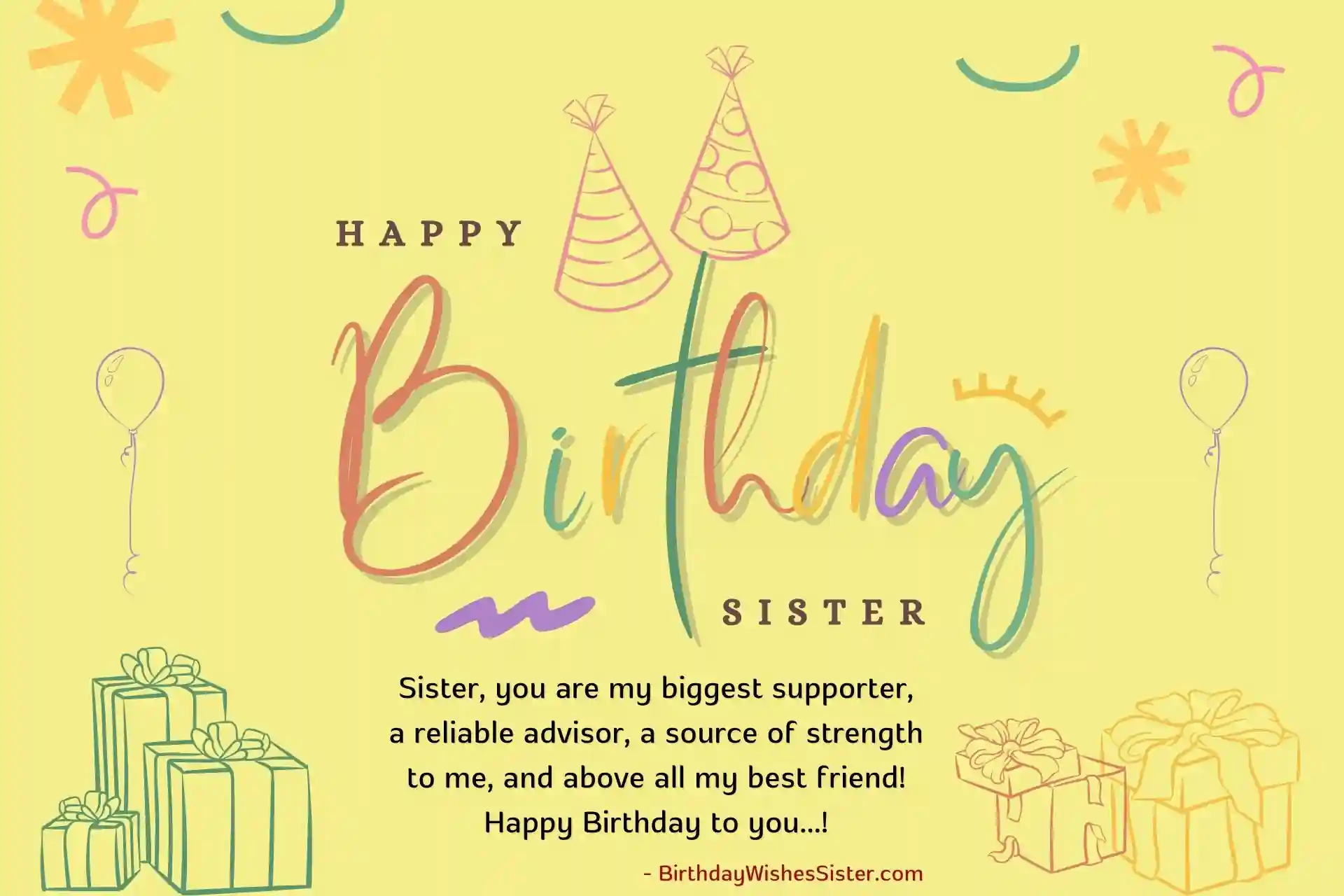 Happy Birthday My Cute Sister, Birthday Wishes To My Sister