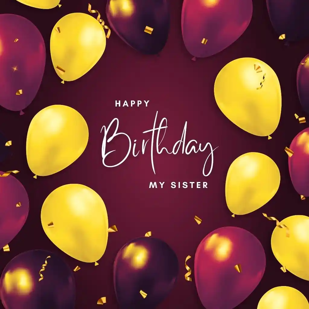 Happy Birthday Sister Images Free Download - Heddie Petronella