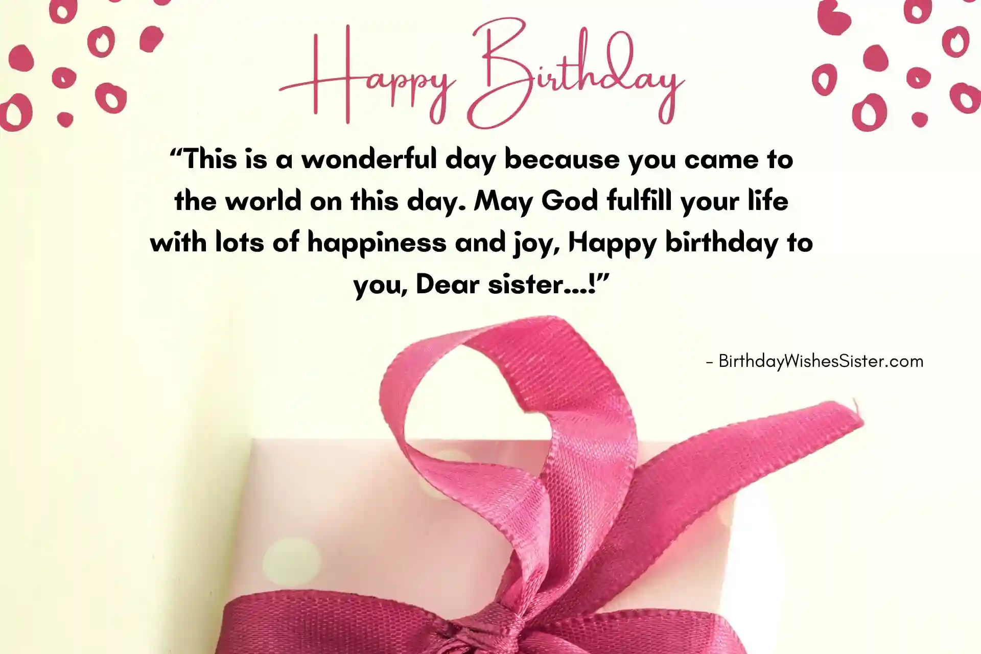 Birthday Blessings For My Sister