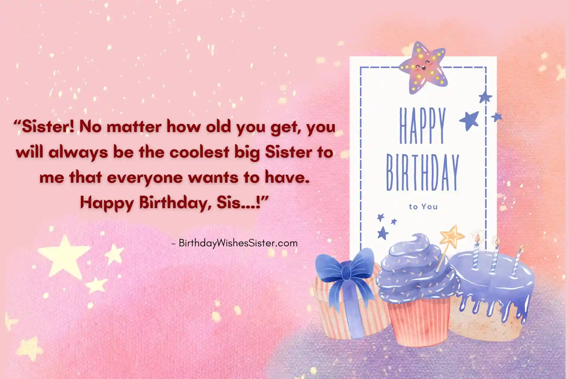 Birthday Wishes Quotes For Big Sister, Happy Birthday Wishes Quotes For Sister