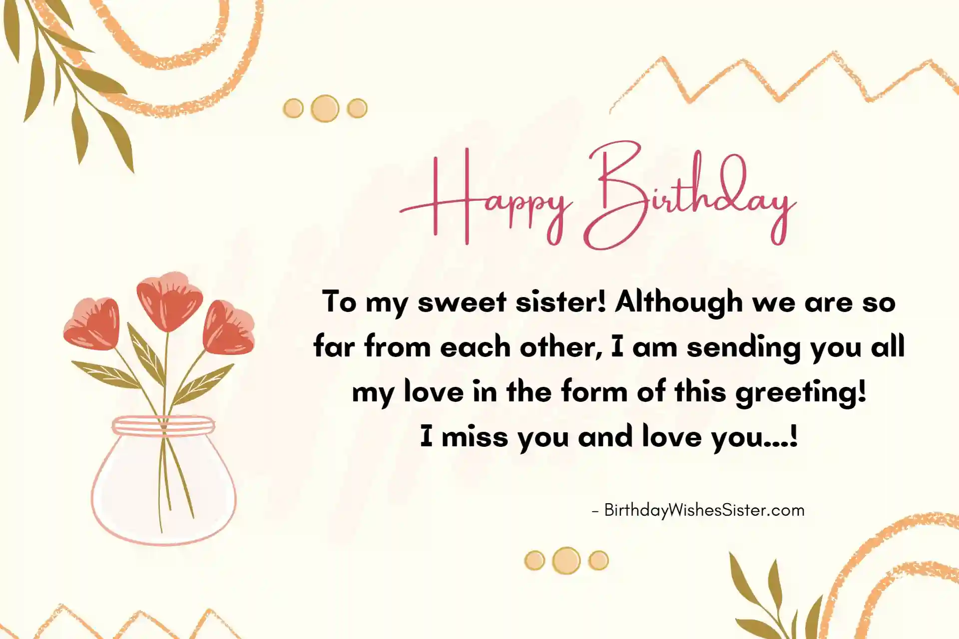 Blessing Birthday Wishes For Sister Quotes