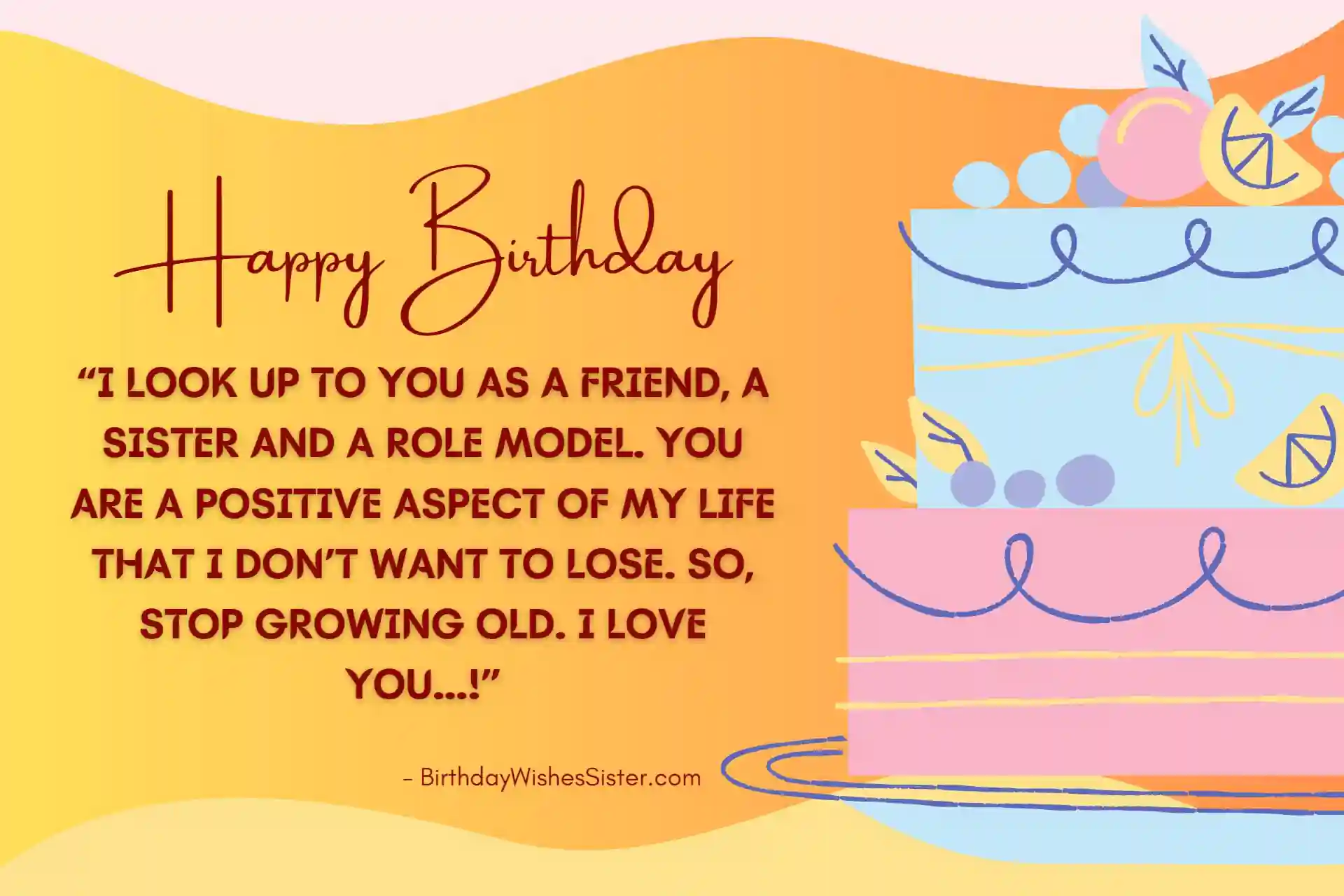 Heart Touching Birthday Message For Sister, Inspirational Birthday Message For Sister