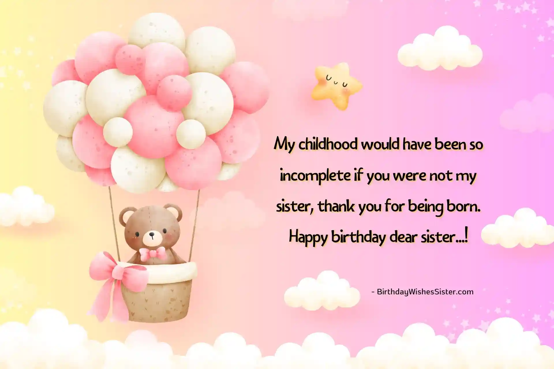 Sister Birthday Wishes Caption, Birthday Caption For Sister